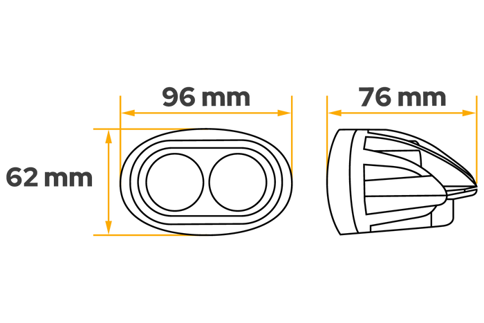 Λάμπα δέσμης ψεκαστήρα TT Technology TT.13111S 2xLED 800lm