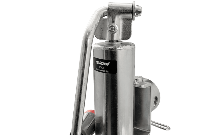 Στήριγμα στροφάλου SIMOL S.170033 για ρυμουλκούμενο με επίπεδη επιφάνεια 1300 κιλών