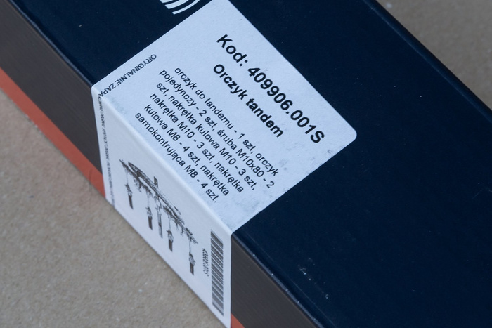 Διπλή μπάρα T για γραμμές φρένων KNOTT για τρέιλερ δύο αξόνων