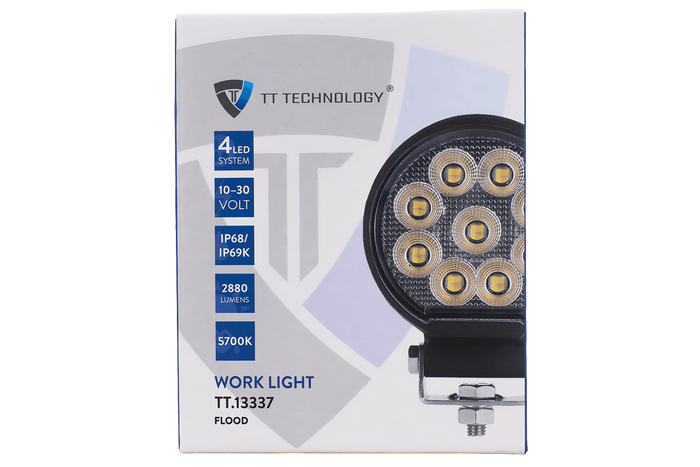Λάμπα εργασίας LED ανακλαστήρας TT TECHNOLOGY TT.13337 36xLED 2880lm στρογγυλή