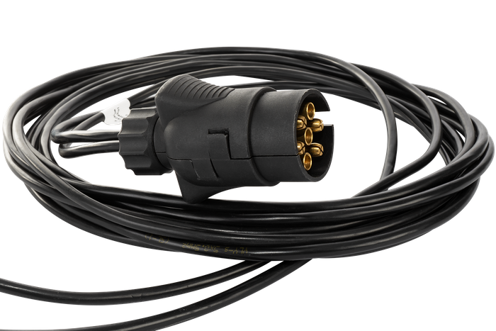 MANTES ηλεκτρική εγκατάσταση πλεξούδα τρέιλερ 4,7 m 7 PIN μπαγιονέτες βύσματος 2x 5 PIN + 2x 2 PIN