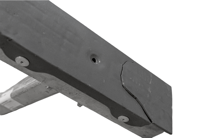 OUTLET UNITRAILER επίπεδη πλευρική στήριξη, μήκος 30cm, ύψος 40cm, για τρέιλερ σκάφους, ΓΚΡΙ
