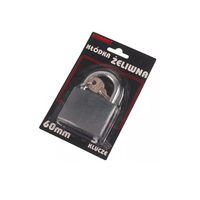 Λουκέτο από χυτοσίδηρο 60mm HERMON, διάμετρος ματιού 8mm