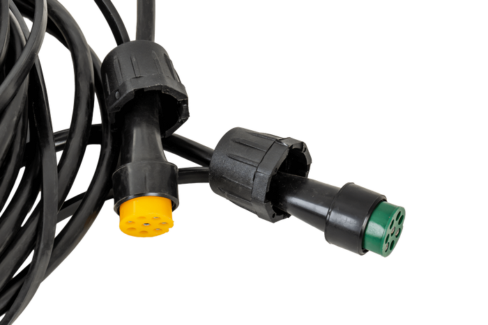 Ηλεκτρολογική εγκατάσταση MANTES, ζώνη ρυμουλκούμενου ρυμουλκούμενου, 10 m, βύσμα 13 PIN, ξιφολόγχες 2x 8 PIN