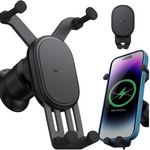 Βάση αυτοκινήτου BASEUS Stable Gravitional με ασύρματη φόρτιση Qi 15W για τον αεραγωγό