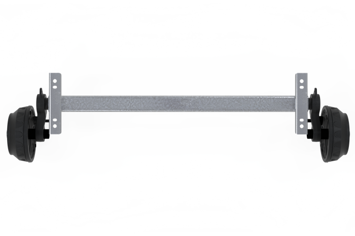 KNOTT VGB18MV άξονας φρένων για ρυμουλκούμενο / ρυμουλκούμενο 1800kg 1600mm 2070mm 5x112