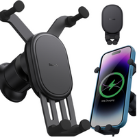 Βάση αυτοκινήτου BASEUS Stable Gravitional με ασύρματη φόρτιση Qi 15W για τον αεραγωγό