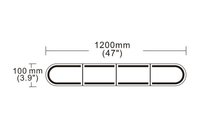 Προειδοποιητική δέσμη LED KAMAR BLK0059 με 6 λειτουργίες αναλαμπής