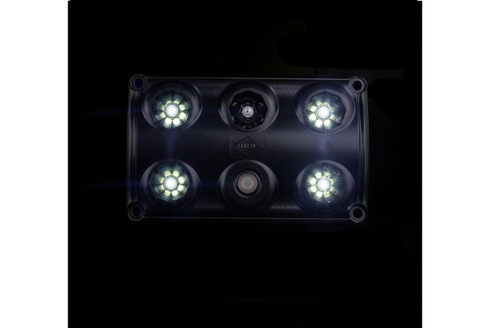 HORPOL LWD2157/CZ LED 900lm μαύρο εσωτερικό φωτιστικό αυτοκινήτου με διακόπτη και κόκκινη δίοδο