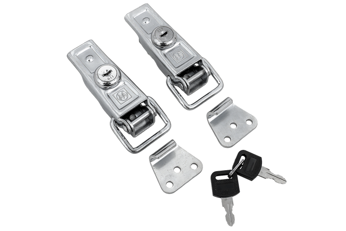 Σετ πλευρικών γάντζων με συνδετήρες WINTERHOFF BVS 60-1 + BVSG 60-A, πλήρης πλευρική κλειδαριά ρυμούλκησης με κλειδί