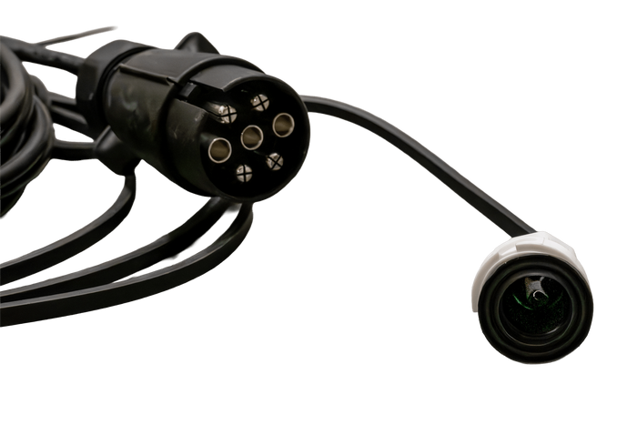 PLUG MANTES ηλεκτρική εγκατάσταση καλωδίωση ρυμούλκησης 4,7 m 7 ακροδεκτών μπαγιονέτες 2x 5 ακροδεκτών + 2x 2 ακροδεκτών