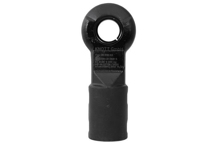 Ρυμουλκούμενο KNOTT KK6220S με κρίκο για ρυμουλκούμενο 3500 kg με σωληνωτή ράβδο έλξης 60 mm