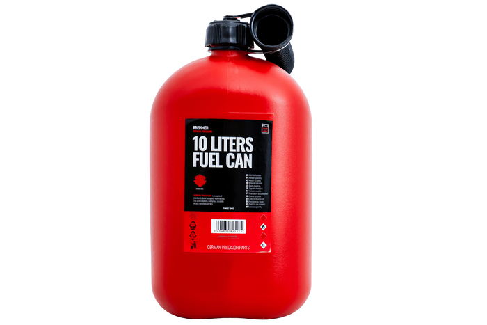 Πλαστικό δοχείο HERMON 10L με χωνί, κόκκινο