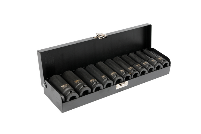 YATO YT-1054 μακριά καρυδάκια κρούσης 1/2" 11 τεμάχια.