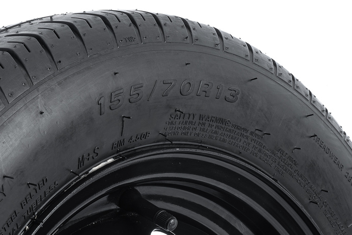 Τροχός ρυμουλκούμενου ΕΛΑΣΤΙΚΟΥ LINGLONG 155/70 R13 75N RIM UNITRAILER μαύρο 4Jx13"H2 4x100 ET:30