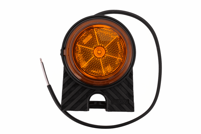 FRISTOM FT-059 πορτοκαλί φανός σήμανσης LED γενικής χρήσης με γωνιακή βάση