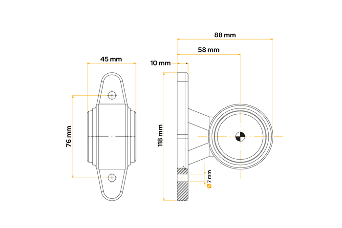 FRISTOM FT-009A Λαμπτήρας LED, γενικής χρήσης, σε ελαστικό βραχίονα
