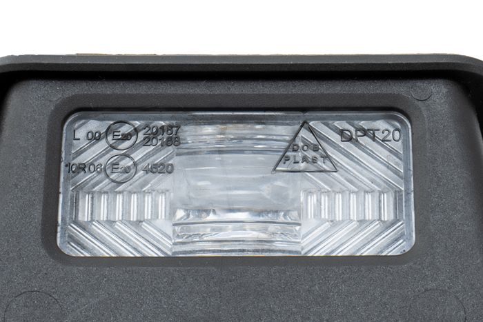 Φωτιστικό πινακίδας κυκλοφορίας LED DOBPLAST DPT20 με καλώδιο 0,5 m