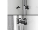 ProPlus 362622PMBK Κλείδωμα πόρτας τροχόσπιτου, μαύρη λαβή συγκράτησης πόρτας