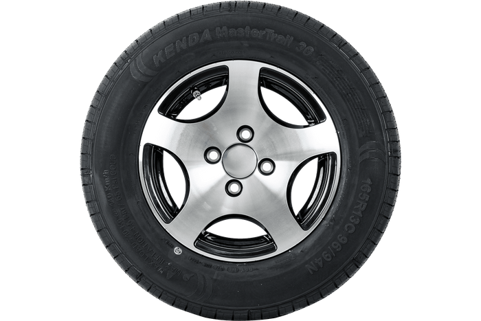 Ενισχυμένος τροχός για τρέιλερ TIRE KENDA 165/80 R13C 96/94N ALU RIM STARCO γυαλισμένο 5Jx13"H2 4X100 ET:30