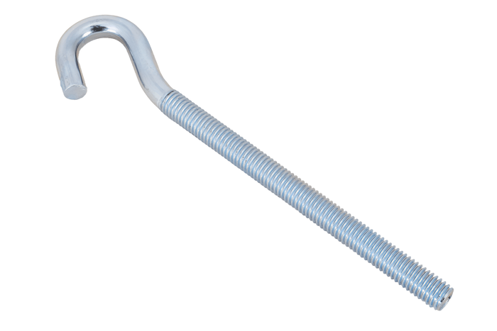 Γάντζος κατασκευής DROMET HZ M8x140 με ανοιχτό άκρο (λυγισμένο)