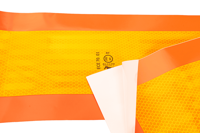 Ανακλαστικά αυτοκόλλητα κοντά HILLS πινακίδες σήμανσης οχήματος μήκους 565x196mm αριστερά+δεξιά