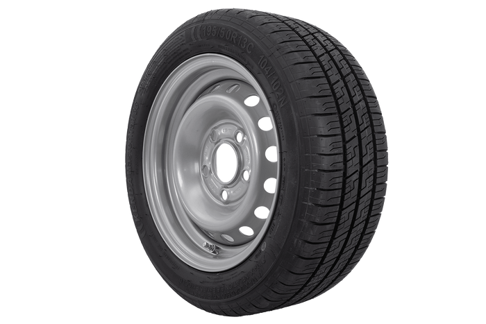 Ενισχυμένος τροχός για τρέιλερ TIRE KENDA 195/50 R13C 104/102N RIM KENDA 6Jx13"H2 5x112 ET:30