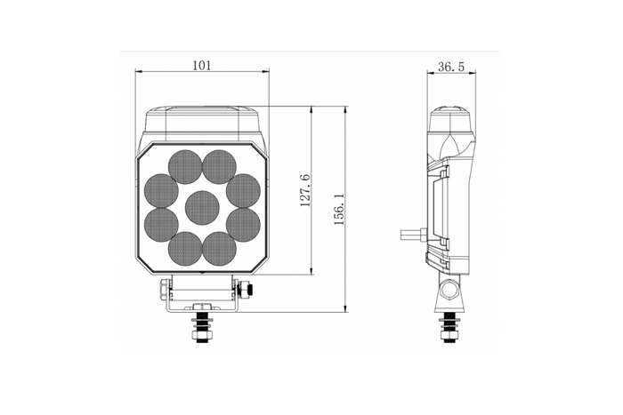 Φως προειδοποίησης/οπισθοπορείας LED KAMAR L2500 2 λειτουργίες
