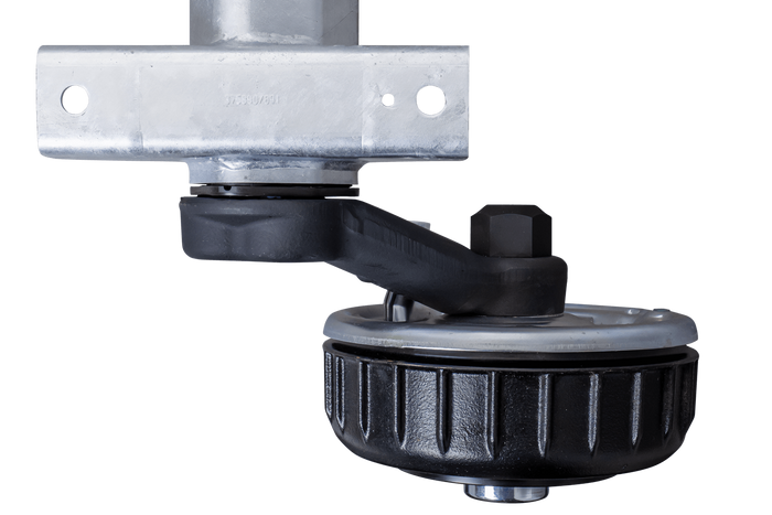 AL-KO EURO άξονας φρένων για ρυμουλκούμενο / ρυμουλκούμενο 1800kg 1750mm 2250mm 5x112