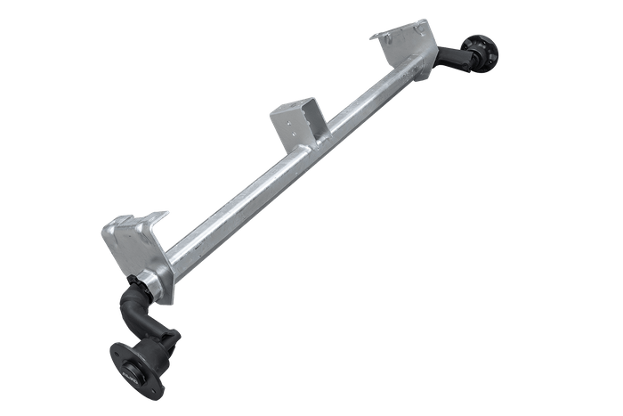 AL-KO OPTIMA άξονας χωρίς φρένο για ρυμουλκούμενο 750kg 1180mm 1630mm 4x100