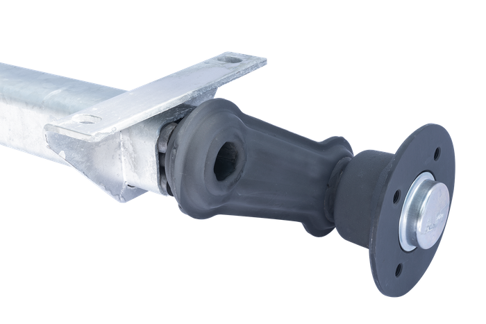 KNOTT VG7-L άξονας χωρίς φρένο για ρυμουλκούμενο 750kg 1125mm 1615mm 4x100