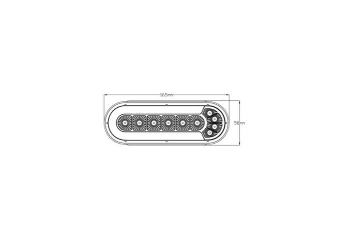 TruckLED L1873 Πίσω φανός LED 4 λειτουργιών γενικής χρήσης