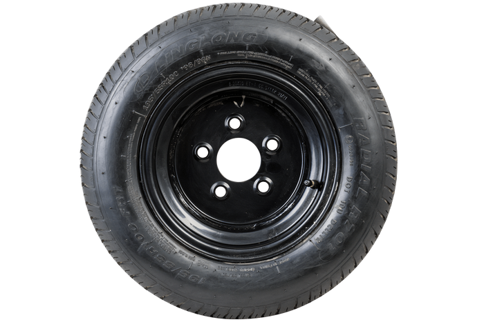 OUTLET Ενισχυμένος τροχός για τρέιλερ LINGLONG TIRE 195/55 R10C 98/96N UNITRAILER RIM μαύρο 6Jx10" 5x112 ET:-4