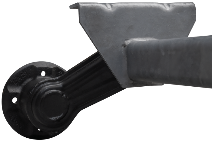 KNOTT VG7-L χωρίς φρένο άξονα για τρέιλερ UNITRAILER 750kg 1505mm 1805mm 4x100