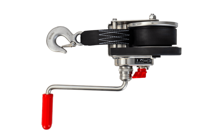 Βαρούλκο, βαρούλκο χειρός για ρυμουλκούμενο φορτηγό AL-KO 450kg με ιμάντα 6m, φρένο και αυτόματο ξετύλιγμα