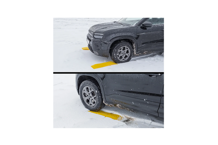 Σετ δύο αντιολισθητικών πατακιών τροχών ProPlus Grip System 740x225mm