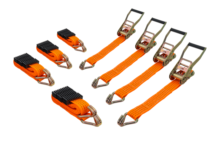 Σετ τεσσάρων ιμάντων μεταφοράς 3 σημείων με εντατήρα για ρυμουλκούμενο UNITRAILER 3m/50mm/4t