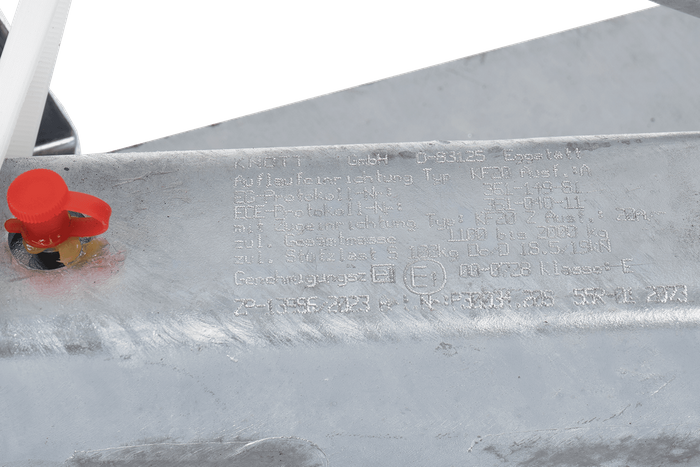 Συσκευή υπέρβασης KNOTT KF20A με κοτσαδόρο K20B για ρυμουλκούμενο 2000 κιλών με ράβδο έλξης τύπου V