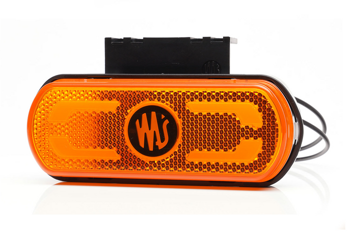 WAŚ W240 1598 Φανός σήμανσης LED, πορτοκαλί, γενικής χρήσης, με βάση