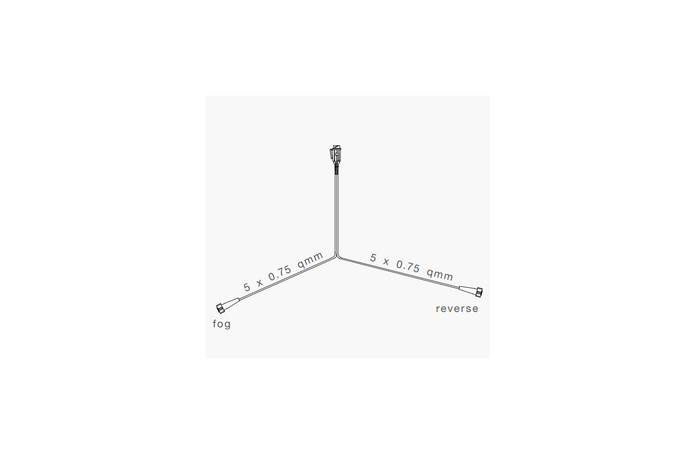 Ηλεκτρική εγκατάσταση ASPÖCK, καλωδίωση ρυμούλκησης, 5m, βύσμα 13 ακροδεκτών, 2 ξιφολόγχες 5 ακροδεκτών