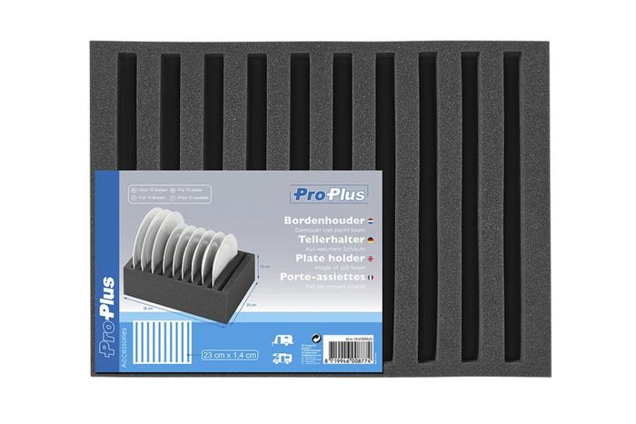ProPlus 761472PMV01 Βάση πιάτων τροχόσπιτου από αφρώδες υλικό για 10 πιάτα
