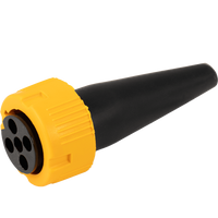 Υποδοχή MANTES για πίσω φώτα τρέιλερ μπαγιονέτ 5 PIN, κίτρινο, αριστερά