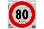 Ανακλαστικό αυτοκόλλητο LAMP όριο ταχύτητας 80 km/h πινακίδα B-33