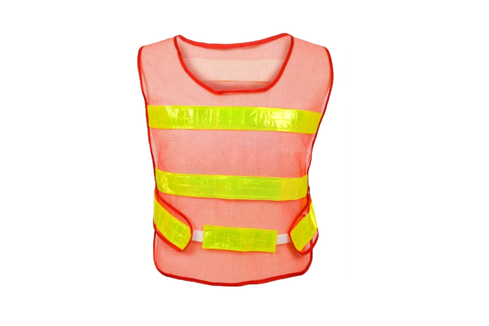 HERMON XXL πορτοκαλί ανακλαστικό γιλέκο με πλαϊνό Velcro