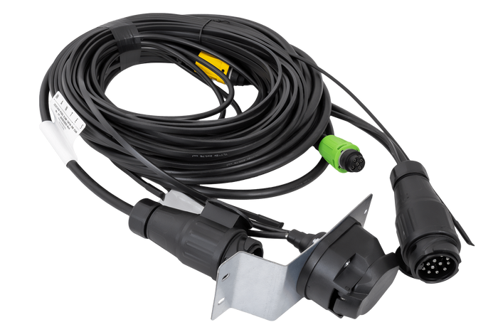 Ηλεκτρική εγκατάσταση MANTES, καλωδίωση ρυμούλκας σκάφους, 11,67 μ., βύσμα 13 ακροδεκτών, 2 ξιφολόγχες 5 ακροδεκτών