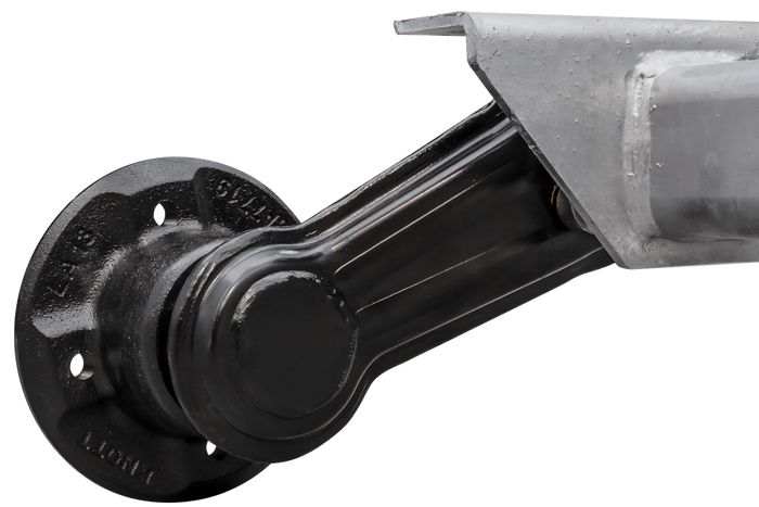 KNOTT VG7-L άξονας χωρίς φρένο για ρυμουλκούμενο 750kg 1260mm 1565mm 4x100