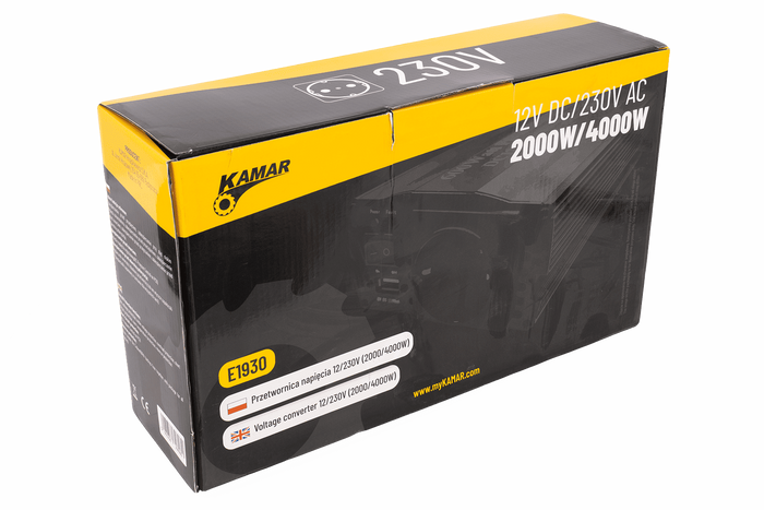 Μετατροπέας τάσης 12V/230V (2000/4000W) KAMAR E1930