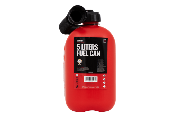 Πλαστικό δοχείο HERMON 5L με χωνί, κόκκινο