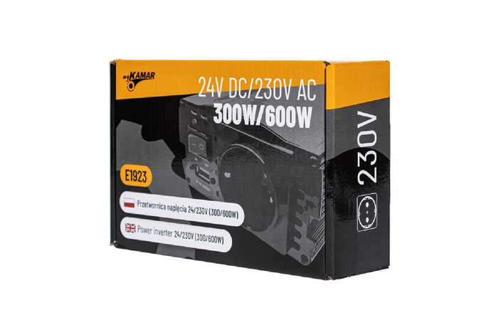 Μετατροπέας τάσης 24V/230V (300/600W) KAMAR E1923