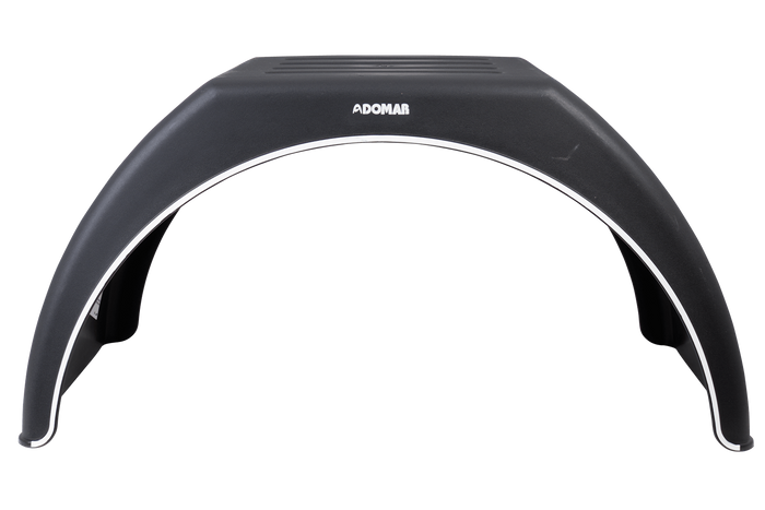 OUTLET Διπλό λασπωτήρα για ρυμουλκούμενο 14-16" DOMAR DK3115 επίπεδος θόλος τροχού 915/450mm